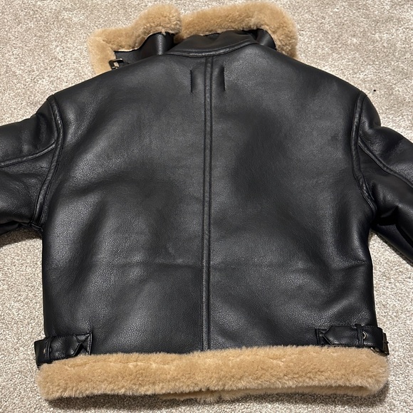 Jason Wu Black and Tan Leather Jacket - Picture 5 of 7